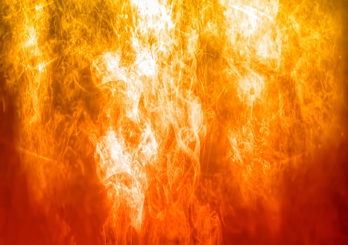 Burning orange flame abstract background
