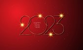 istock 2023 Happy New Year Background Design. 1438134181
