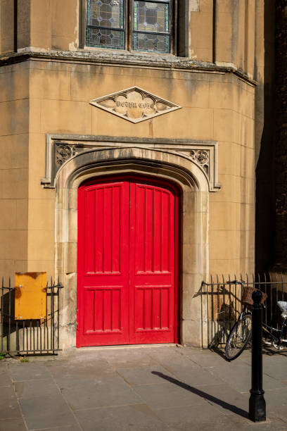 Carving above Cambridge church gate