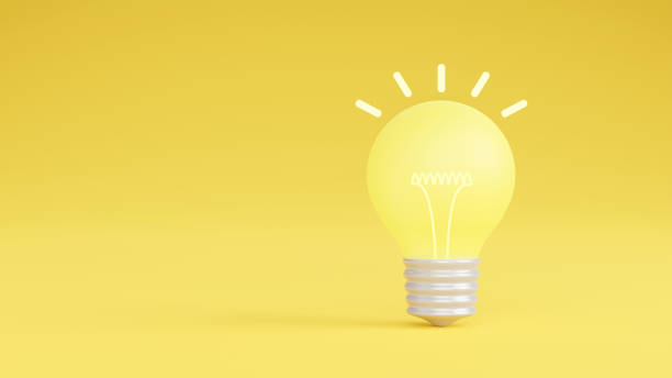istock Glowing light bulbs idea. Creativity and innovation ideas concept. Leadership, innovation, great idea and individuality concepts. 3d rendering 1438135354