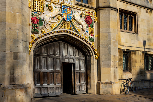 Christ's College Door Cambridge University