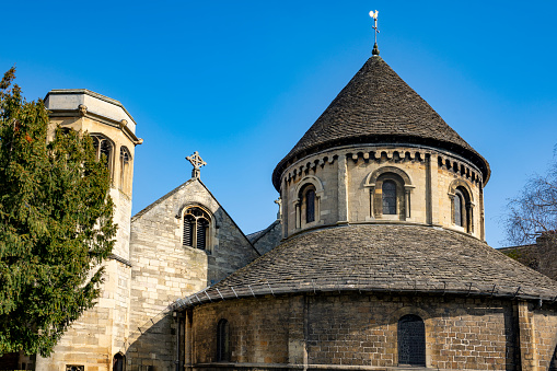 Zilina, Slovakia-May 26,2022: Church of the Holy Trinity on square of Andrej Hlinka on May 25,2022 in Zilina in Slovakia