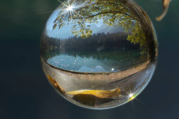 istock Lake in lens ball 1438149099