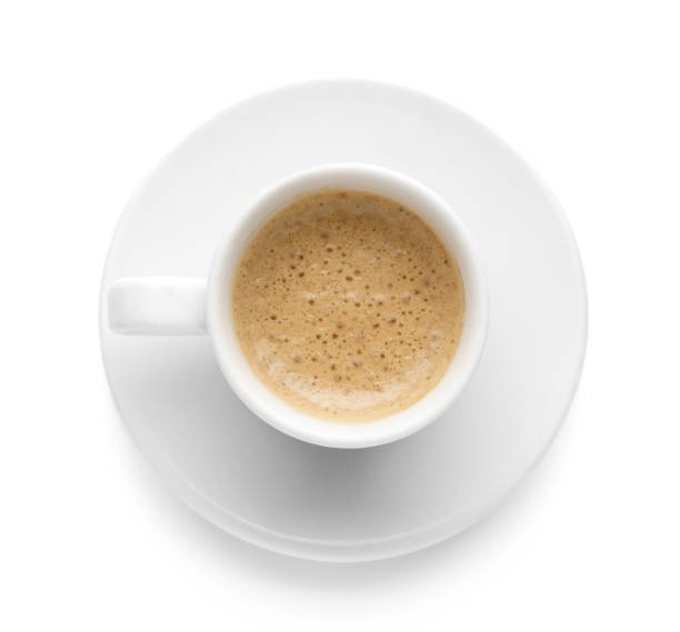 istock A cup of coffee on a white background. 1438149990