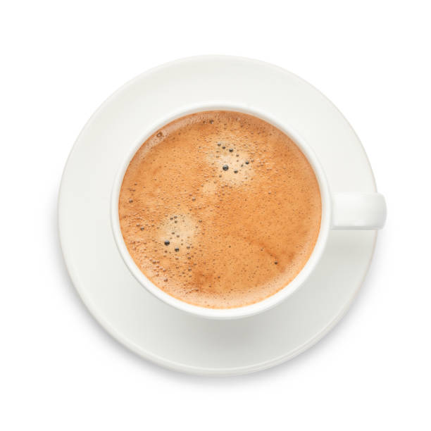 istock A cup of coffee on a white background. 1438150054