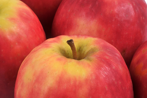 Organic apples close up