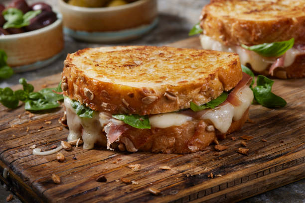 istock Grilled Cheese with Prosciutto and Brie 1438162726