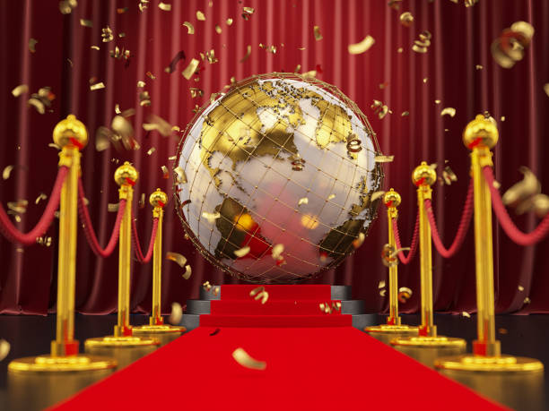 istock World Award Ceremony Concept with Confetti and Red Carpet 1438162935