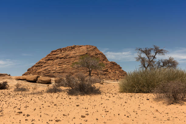 Landscape Spitzkoppe Mountain - bald granite peak in , Erongo, Namibia