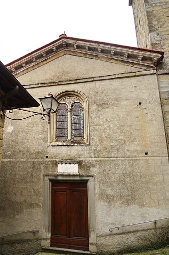Church of San Giovanni Battista in the ancient village of Quota di Poppi, Tuscany, Italy