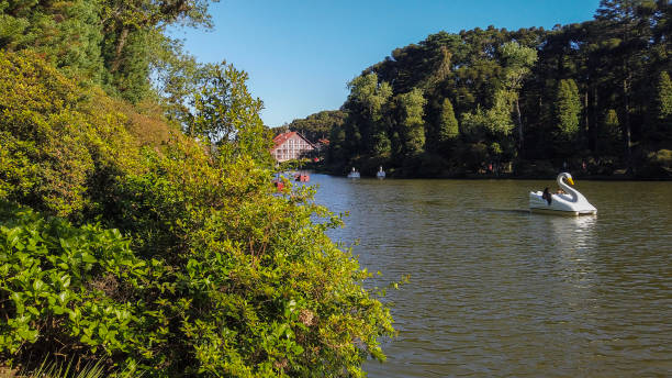 istock Black Lake in Gramado city 1438166506