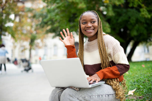 istock Working on a laptop stock photo 1438166738