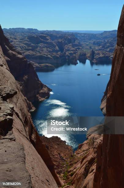 Vertical Shot Of The Hole In The Rock In Escalante National Monument Utah Stock Photo - Download Image Now
