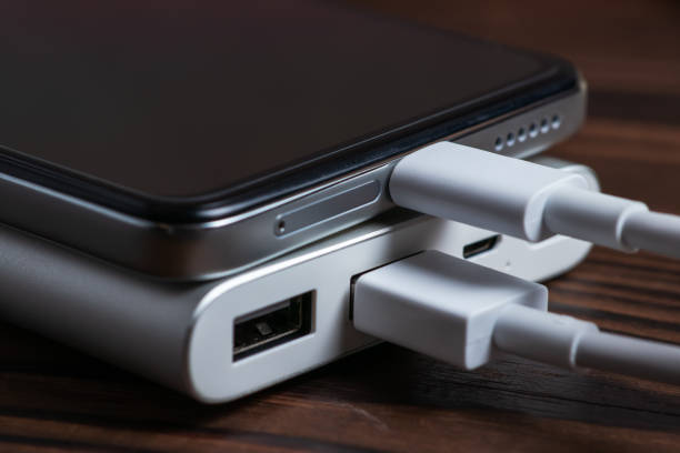 istock Portable power bank in a charger smartphone process 1438169502