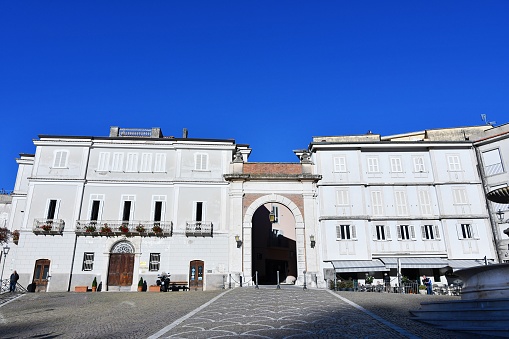 A small square in Atina, a historic town in the province of Frosinone