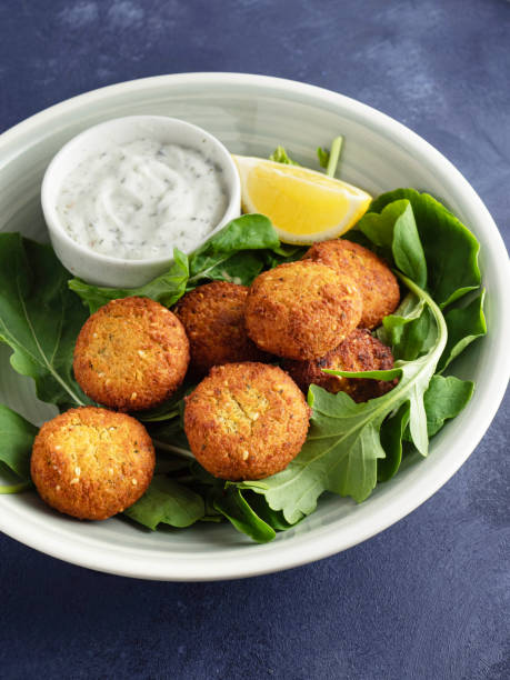 istock Falafel, Fried falafel balls, Falafel with vegetable 1438171911