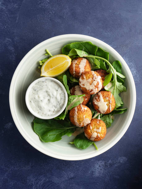 istock Falafel, Fried falafel balls, Falafel with vegetable 1438172975