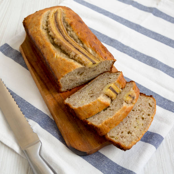 istock Homemade Banana Bread, low angle view. 1438174183
