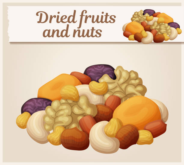 Cartoon Of A Dried Apricots Illustrations, Royalty-Free Vector Graphics &  Clip Art - iStock