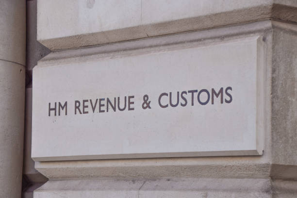 HM Revenue and Customs sign detail, London, UK London, UK - May 26 2021: HM Revenue and Customs sign detail, Westminster hm government stock pictures, royalty-free photos & images