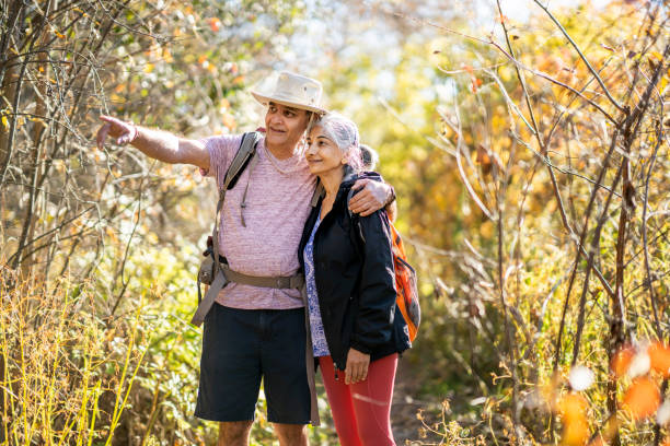 istock Senior Couple Hiking 1438183216