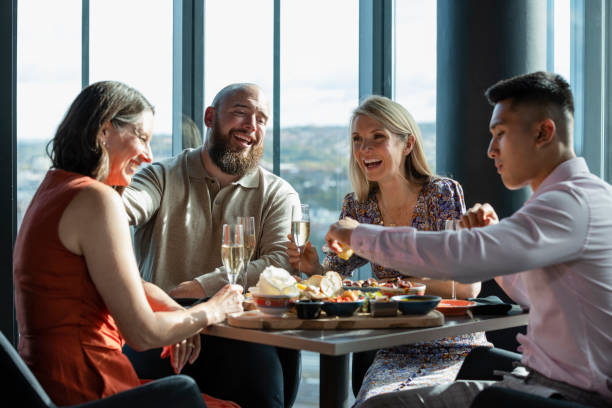 istock Fun with Friends in a Champagne Bar 1438184057