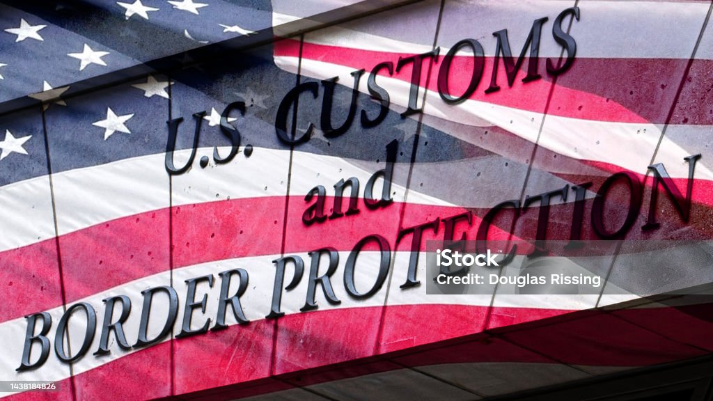 Homeland Security - U.S. Customs and Boarder Protection Homeland Security - U.S. Customs and Boarder Protection - Government Refugee Stock Photo