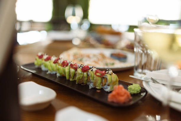 istock Vegan food served in fine dining restaurant 1438184990