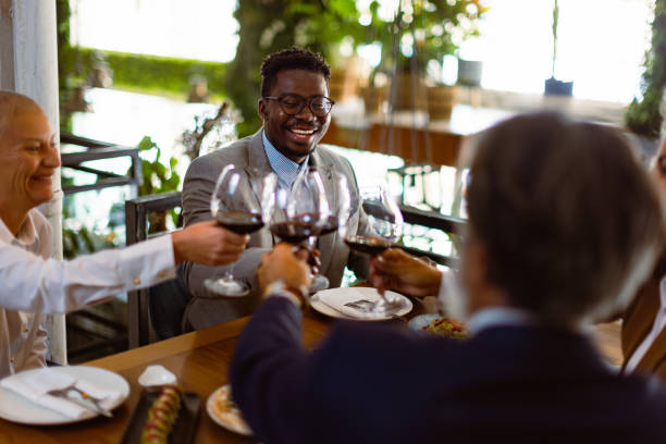 istock Business people at Luxury Business Dining restaurant 1438185208