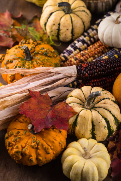 istock Autumn still life with pumpkin 1438191034