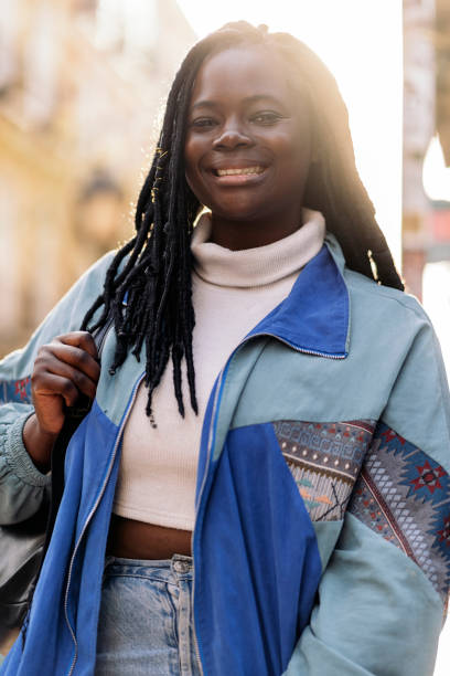 istock Smiley African Woman Portrait 1438191177