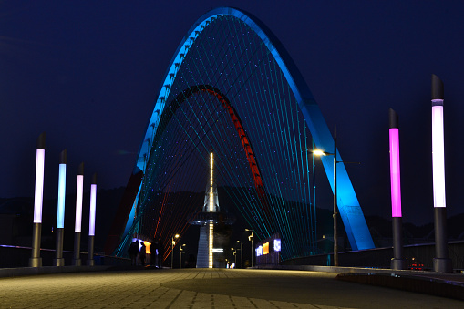 The famous EXPO Bridge in Daejeon, South Korea