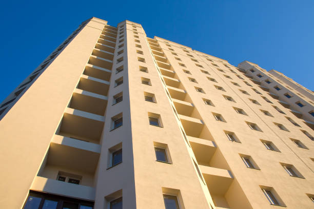 istock new high-rise building on a background sky 1438203872