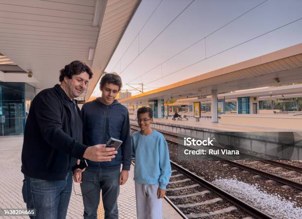 The Pinhal Novo Railway Station Stock Photo - Download Image Now - Railroad Station, Subway Station, 12-13 Years