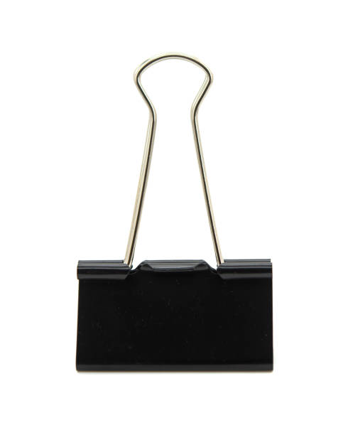 istock Binder clip for paper office isolated on the white background 1438204749