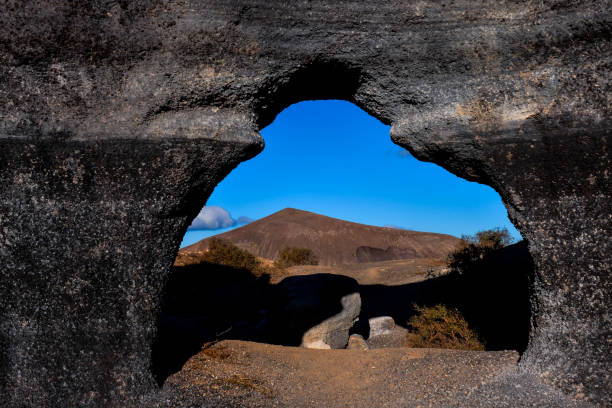 Spanish View Landscape in Tropical Volcanic Canary Islands Spain
