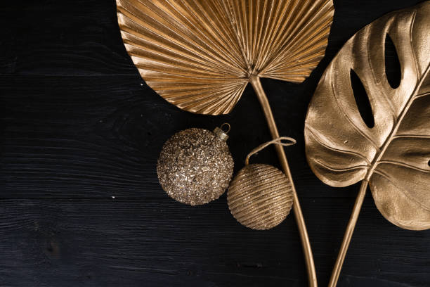 istock Golden tropial leaves 1438212854