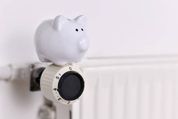 istock Concept for saving money for gas for heating 1438213526