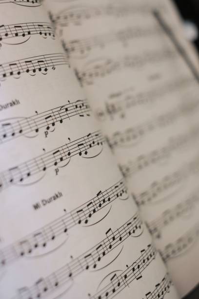 istock Vertical shot of music notes 1438220776