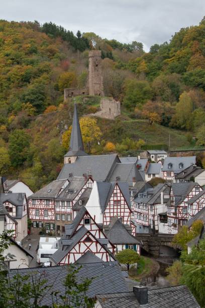 istock Vertical shot of the beautiful mountain range Eifel in Germany 1438222125