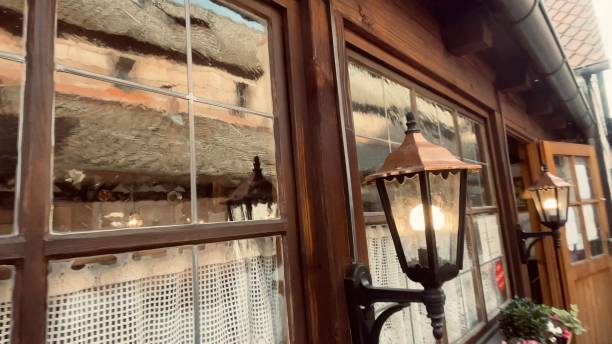 istock Reflection in the windows of a street. 1438224491