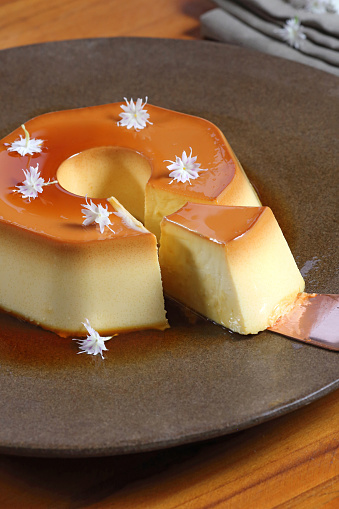 Milk Pudding, classic Brazilian sweet made with condensed milk