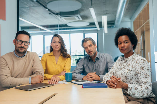 istock Successful business team portrait 1438230252