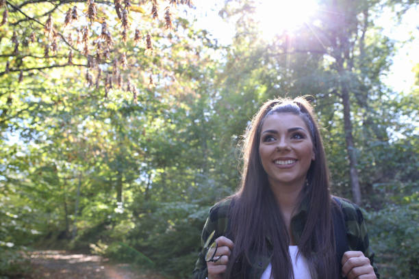 istock Enjoy in forest walk stock photo 1438231351