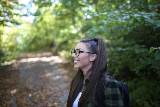 istock Enjoy in forest walk stock photo 1438231554
