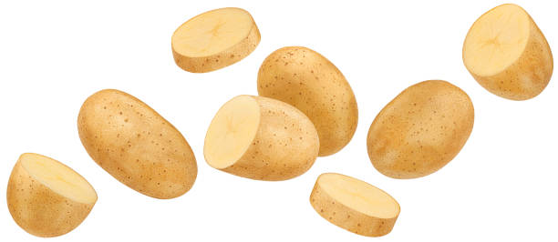 istock Potato isolated on white background with clipping path 1438233869