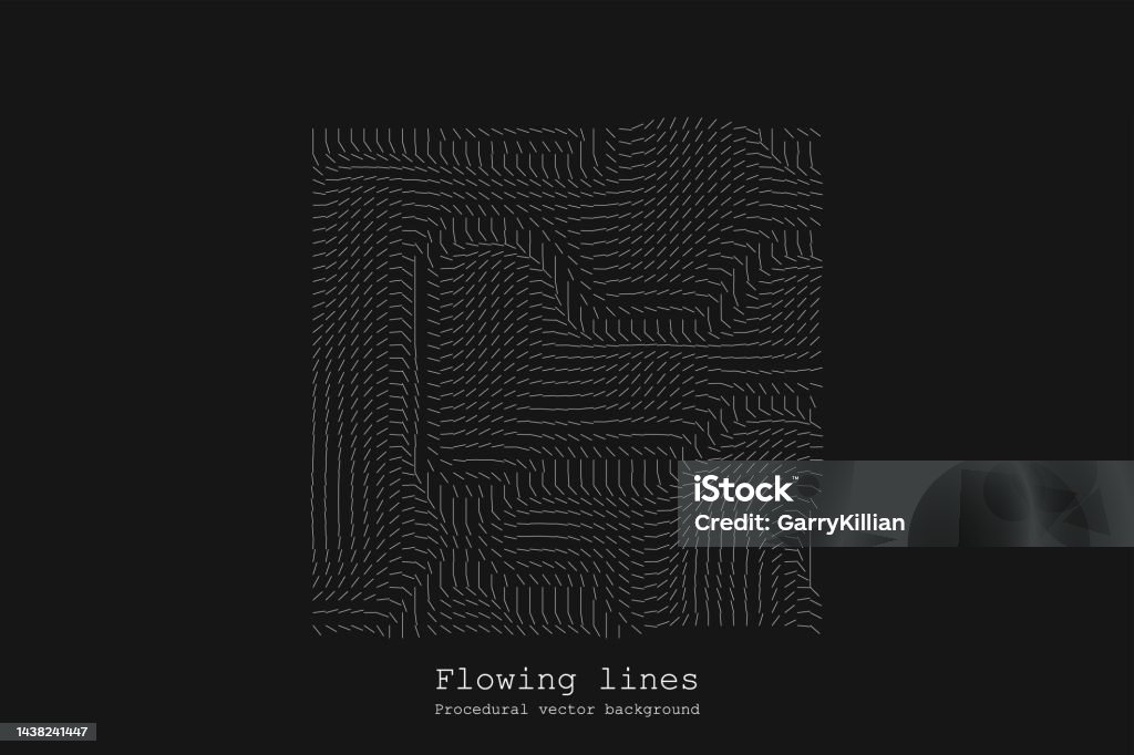 Flowline Pattern Abstract Line Matrix Pattern Noise Flow Dynamic Stock Illustration ...