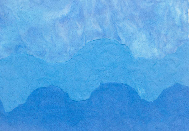 istock blue sea wave background made from plasticine 1438246673