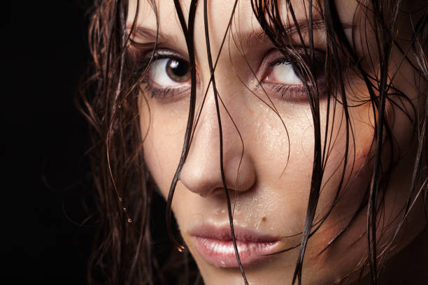 istock wet hair portrait 1438249906
