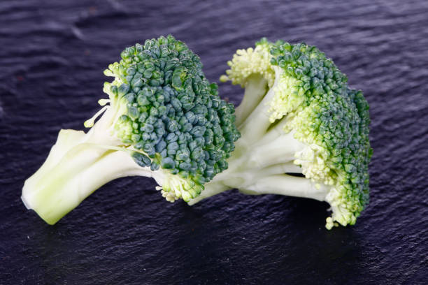 istock Broccoli isolated isolation on the black SLATE 1438251999
